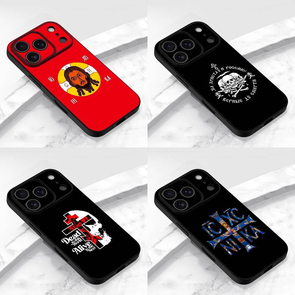 Phone Cases Jesus - ロシア イエス フラッグ キリスト 宗教 信仰