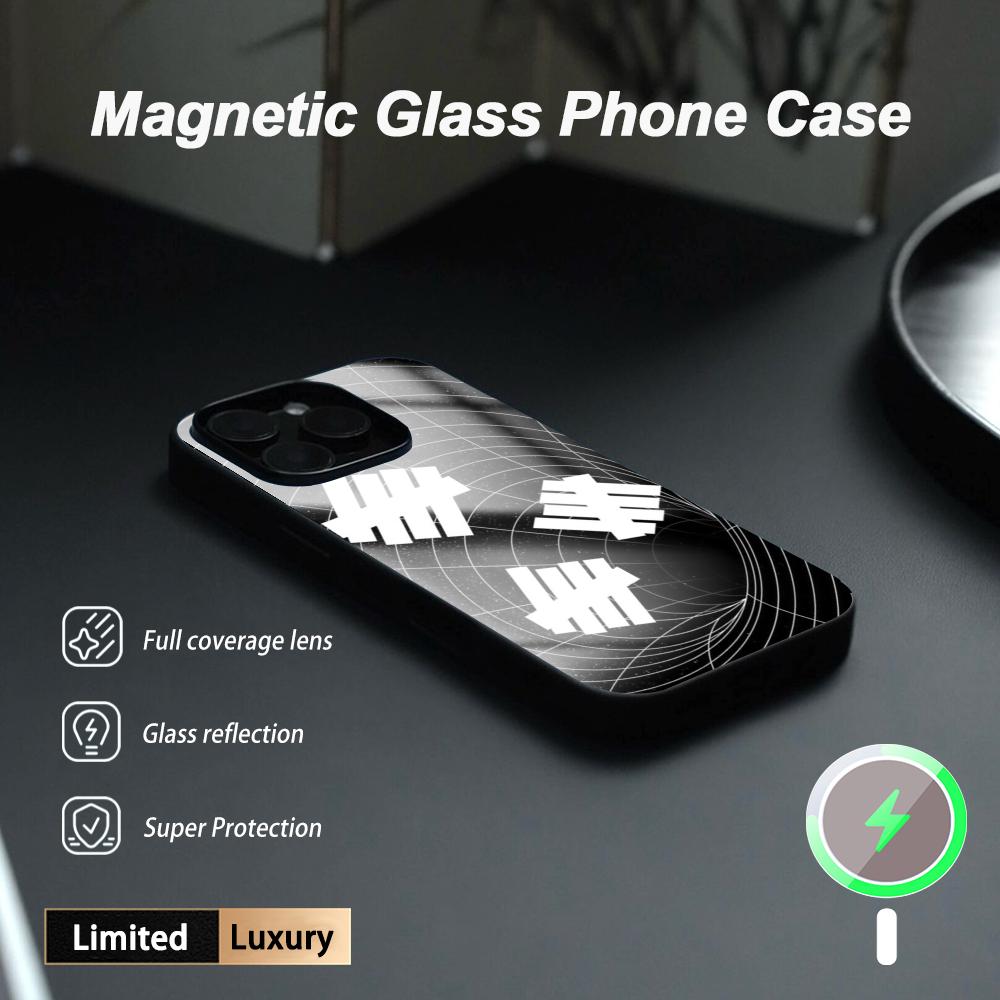Phone Cases Magnetic - ファッションクールなUndefeatedロゴ入りヒップホップ風スマホケース iPhone17 Air 16 e 15