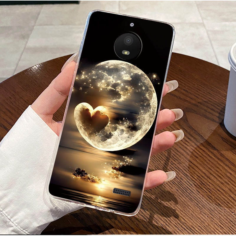 Phone Cases Viral - 電話ケースモトローラモト E4 ソフトシリコーン TPU クリアウイルス塗装ケースモトローラモト E4