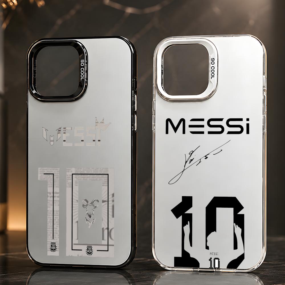 Phone Cases Eco Friendly - スポーツ L-ライオネル M-メッシ スマホケース 環境に優しいTPU グラデーション