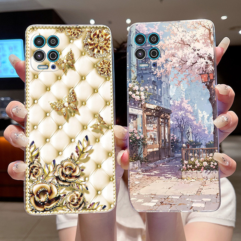 Phone Cases Viral - 電話ケースモトローラモト G100 ソフトシリコーン TPU 透明ウイルス人気パンダ塗装ケースアンチスクラッチスリムカバー