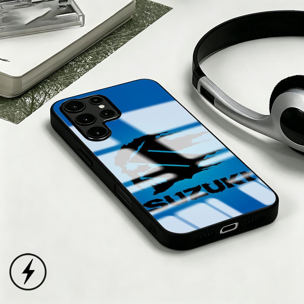 Phone Cases Galaxy S25 - スーパーカー スズキ-Now ロゴ入りスマホケース Samsung S26 S25