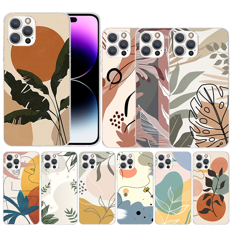 Phone Cases That Fit Iphone 16E - 抽象的な女性の顔のラインを描いたソフトカバー iPhone 16 17 Air 15
