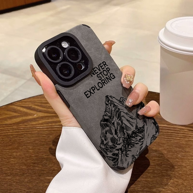 Phone Cases Xr - ファッショナブルな「Never Stop Exploring」iPhoneケース（iPhone 16、17 Pro Max、15、14、13、12、11