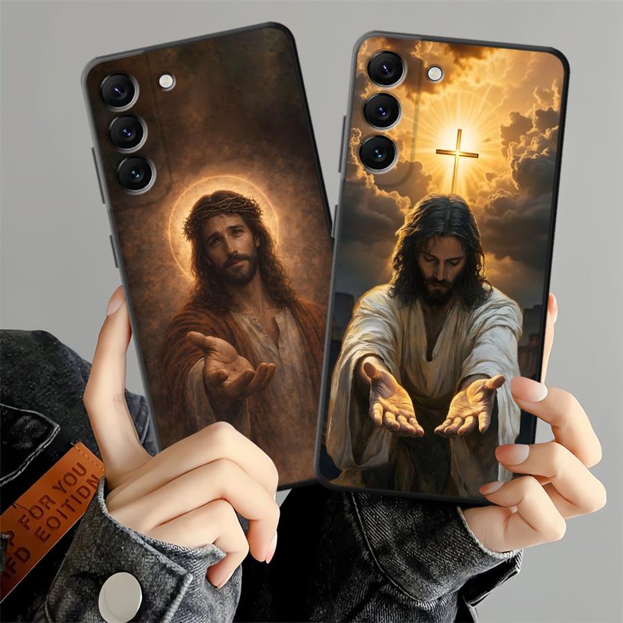 Phone Cases Jesus - クリエイティブなイエス・キリストアートのスマホケース、Samsung Galaxy A52 A36 A37 A53