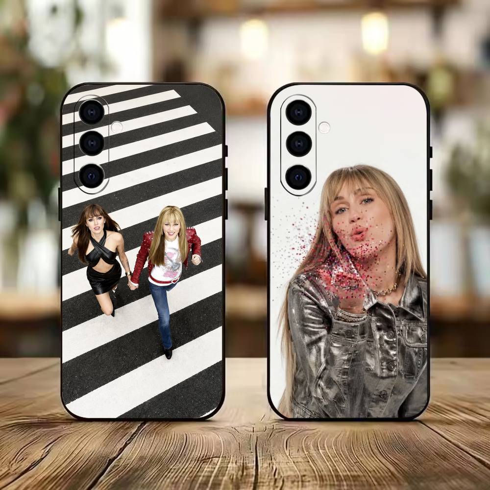 Phone Cases Viral - ウイルス状態のハンナモンタナ電話ケース ブラックシリコンソフト Samsung A73、A72、A71、A70、A53、A52、A51用