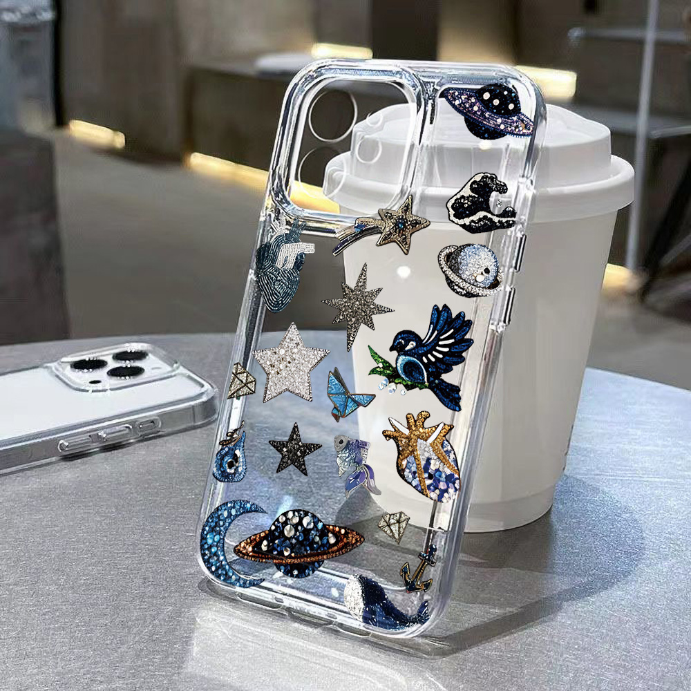 Phone Cases Samsung A14 - レトロラグジュアリークリアケース Samsung A37 A57 A54 A55
