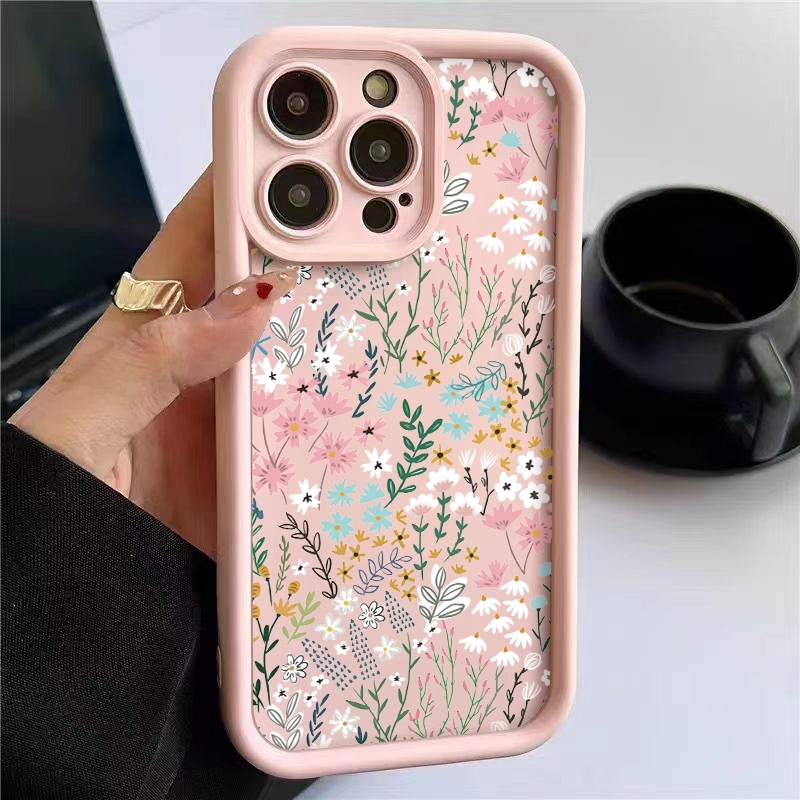 Phone Cases Xiaomi - ピンクの竹と花柄のiPhoneケース Xiaomi Redmi Note 14 13