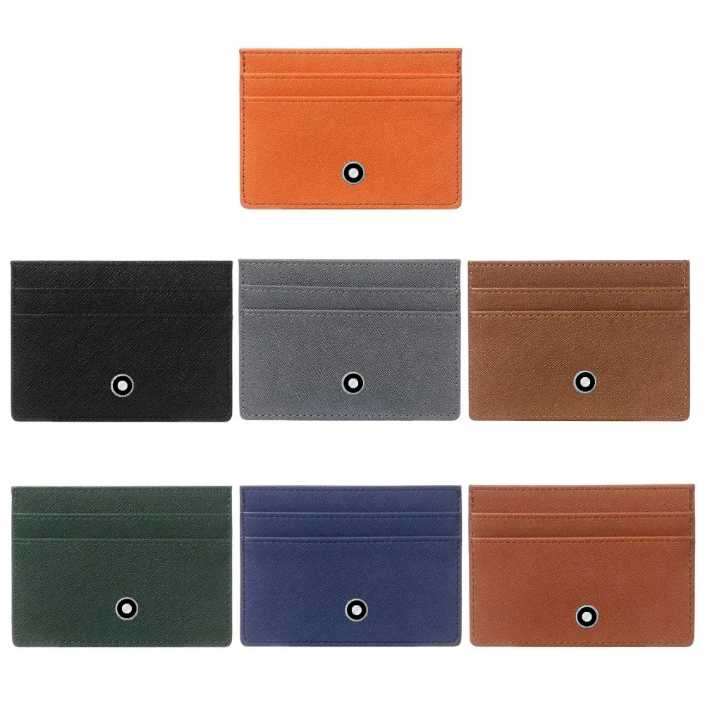 Card Holder Slim Case - ミニマリスト女性男性革スリム財布小銭入れビジネス Sle ID カードホルダー両面カード収納財布高品質