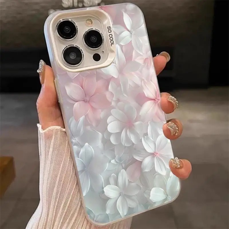 Phone Cases Xr - ピンクの花柄ケース iPhone 15Pro 17 16 14