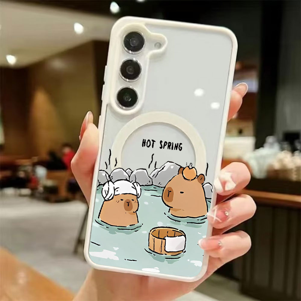 Phone Cases Magnetic - カラートランスペアレント磁気吸着スマホケース Samsung Galaxy S26 S25 S24
