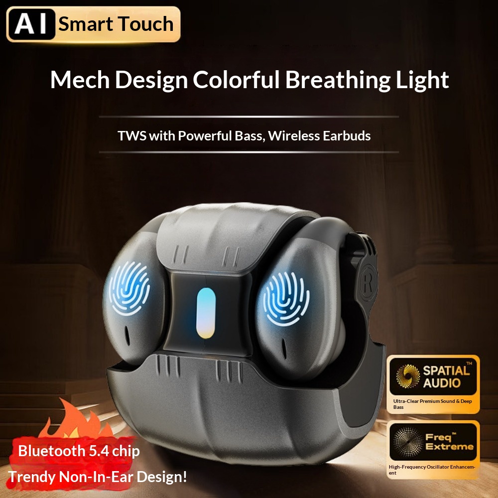 Phone Cases On Amazon - イヤークリップ式スポーツ用オーバーイヤーワイヤレスBluetoothヘッドホン5.4、非インイヤーデザイン、超長バッテリー寿命、ゲーム用