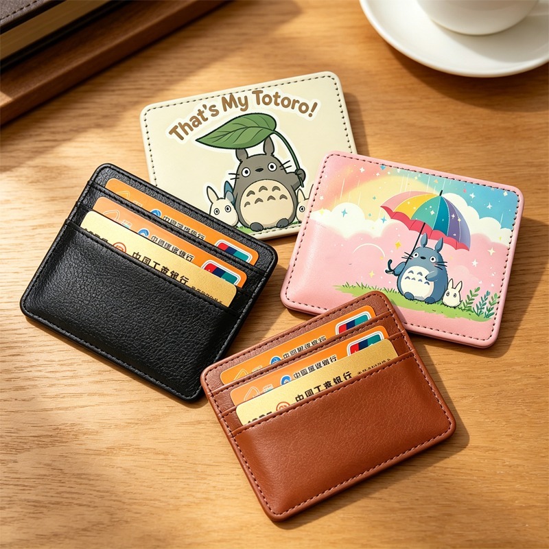 Card Holder Slim Case - トトロのかわいいスリムIDカード＆銀行カードホルダー財布、男女兼用、漫画アニメ柄カードホルダー、カードプロテクターケース、ギフト