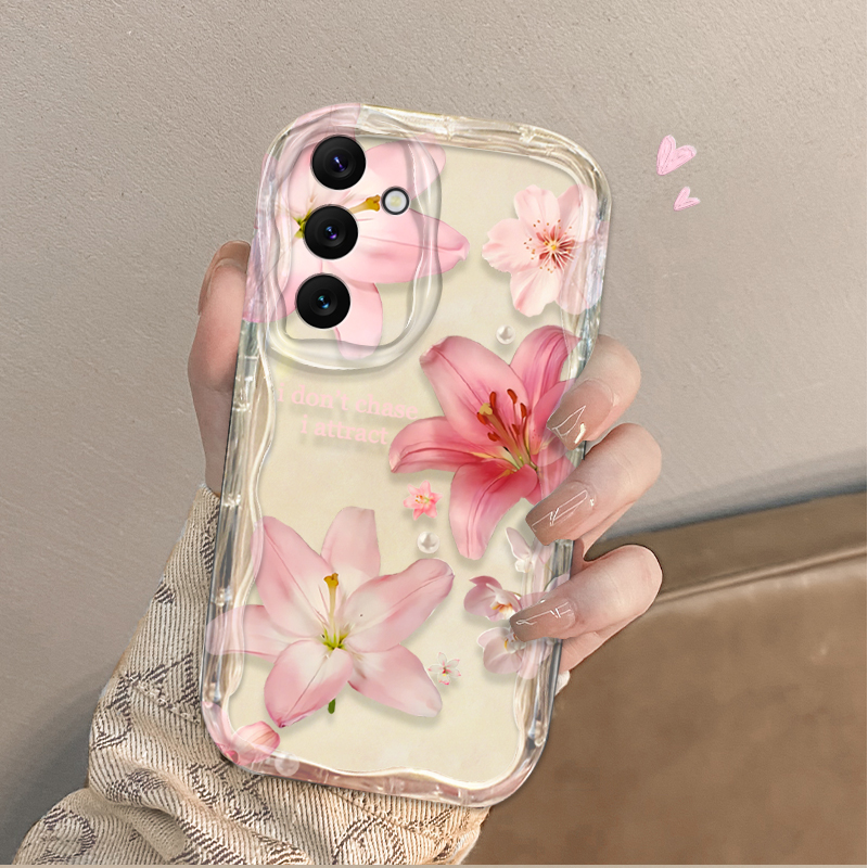 美しいピンクのユリ柄スマホケース Samsung Galax - Phone Cases Samsung A14 のレビューと価格