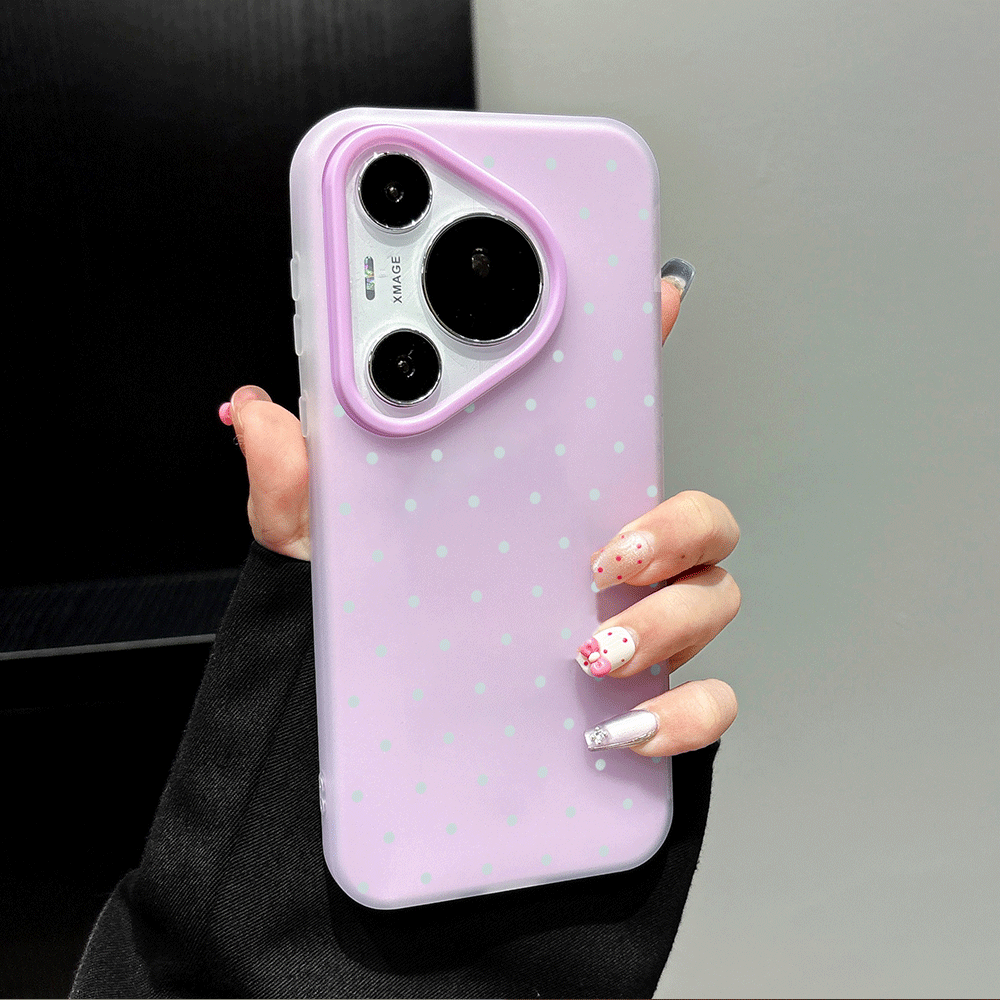 愛らしいライトブルーの水玉模様のスマホケース Xiaomi  - Phone Cases Xiaomi のレビューと価格