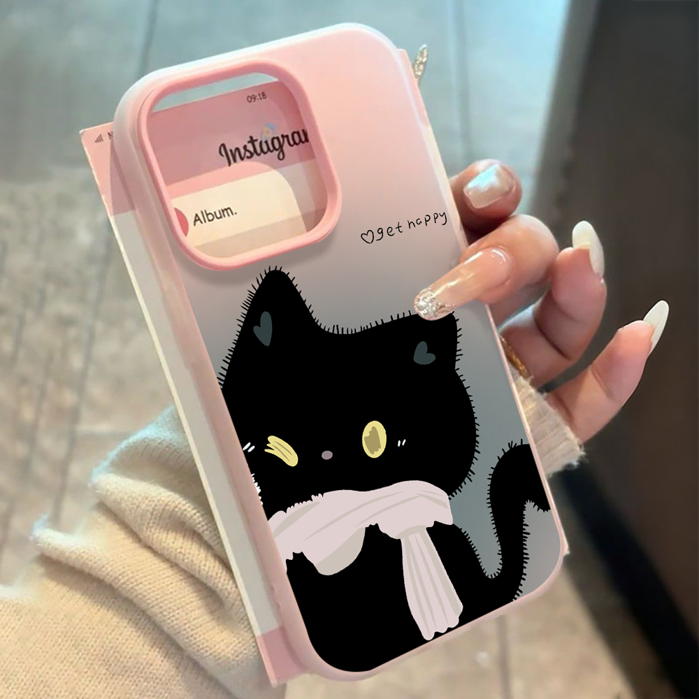 INSカップル黒白猫キャンディーカラー携帯電話ケースXiao - Phone Cases Xiaomi 15T のレビューと価格
