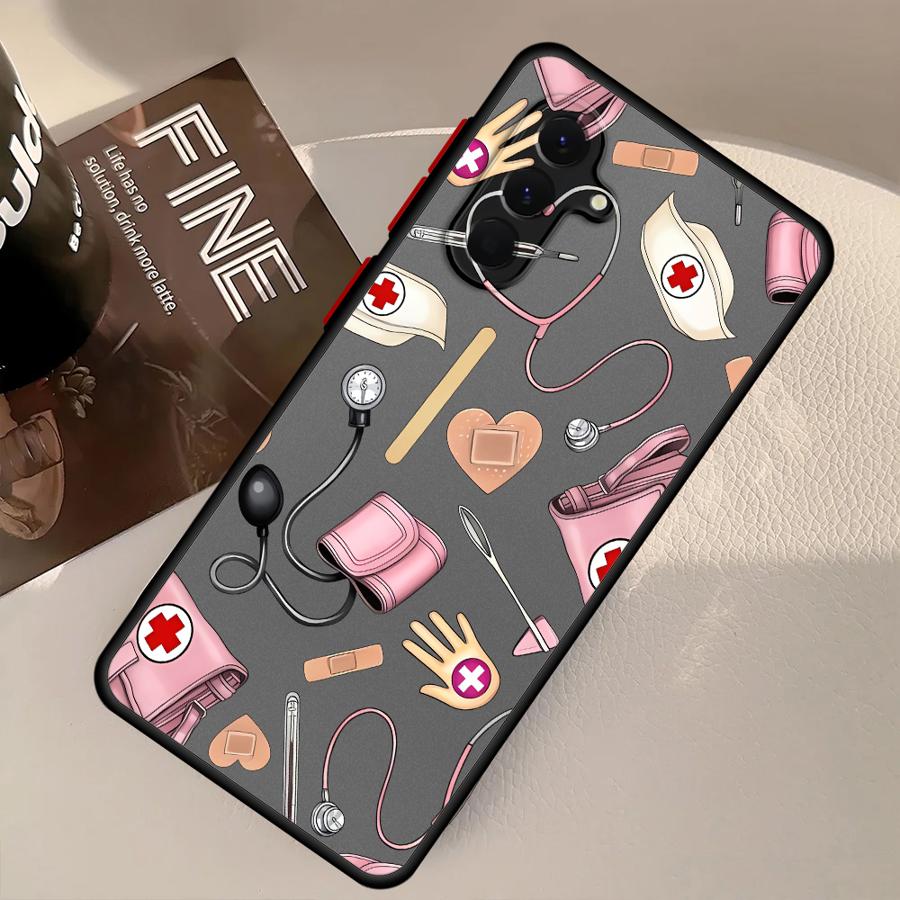 クールな看護師風スマホケース Samsung Galaxy  - Phone Cases Samsung A14 のレビューと価格