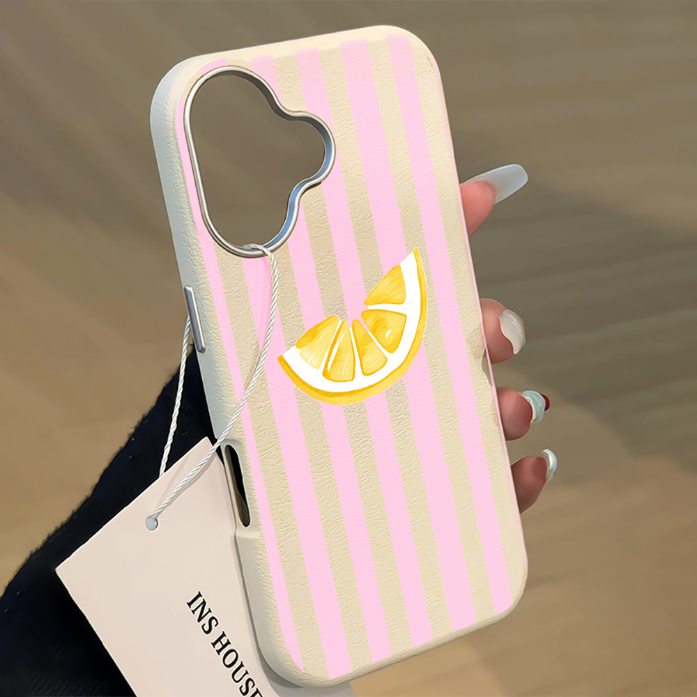 レモンピンクストライプ柄スマホケース Xiaomi Mi L - Phone Cases Xiaomi 15T のレビューと価格