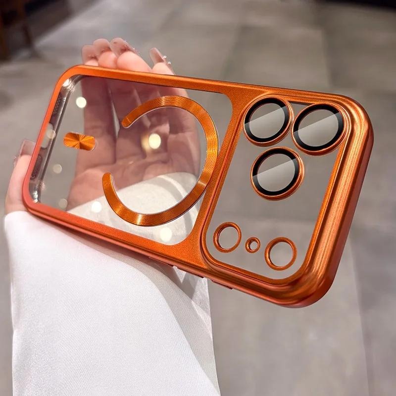 磁気クリア高級メッキ電話ケース iPhone 17 プロマッ - Luxury Plating Case のレビューと価格