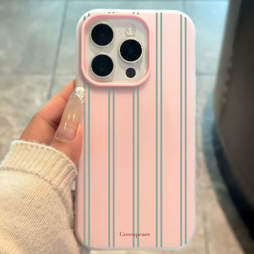 高級感のあるフレッシュなストライプ柄シリコン製スマホケース  - Phone Cases Xiaomi 15T のレビューと価格
