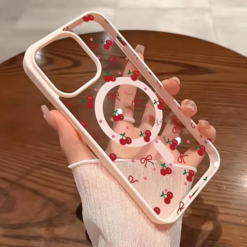 赤い桜柄のマグネット式iPhoneケース iPhone 17 - Phone Cases Magnetic のレビューと価格