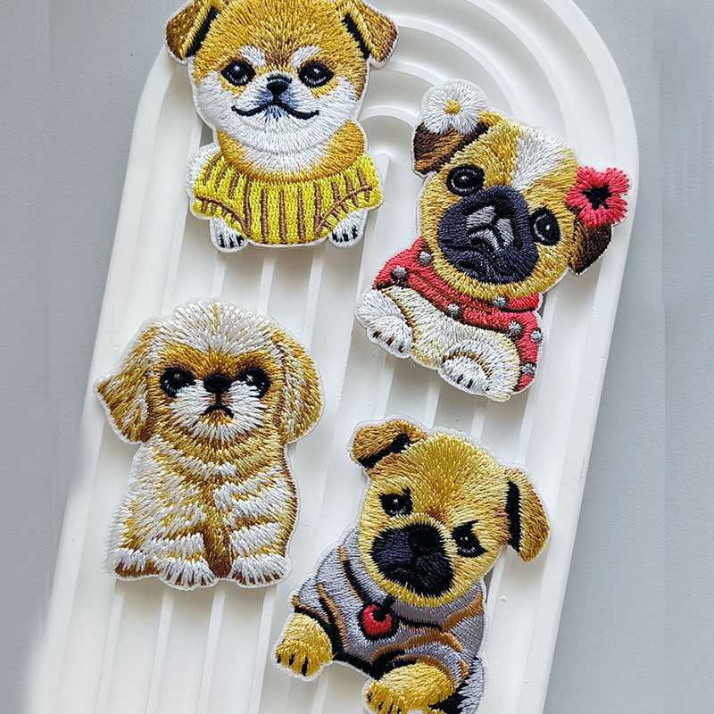 衣類用の粘着性の刺繍パッチ,かわいい子犬のアップリケ,子供用 - Phone Cases Eco Friendly のレビューと価格