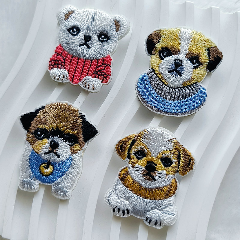 衣類用の粘着性の刺繍パッチ,かわいい子犬のアップリケ,子供用 - Phone Cases Eco Friendly のレビューと価格