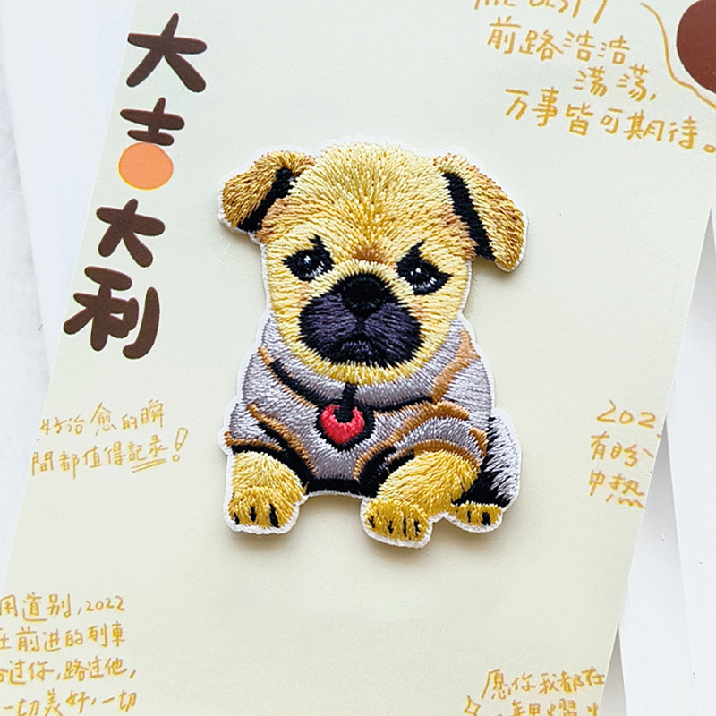 衣類用の粘着性の刺繍パッチ,かわいい子犬のアップリケ,子供用 - Phone Cases Eco Friendly のレビューと価格