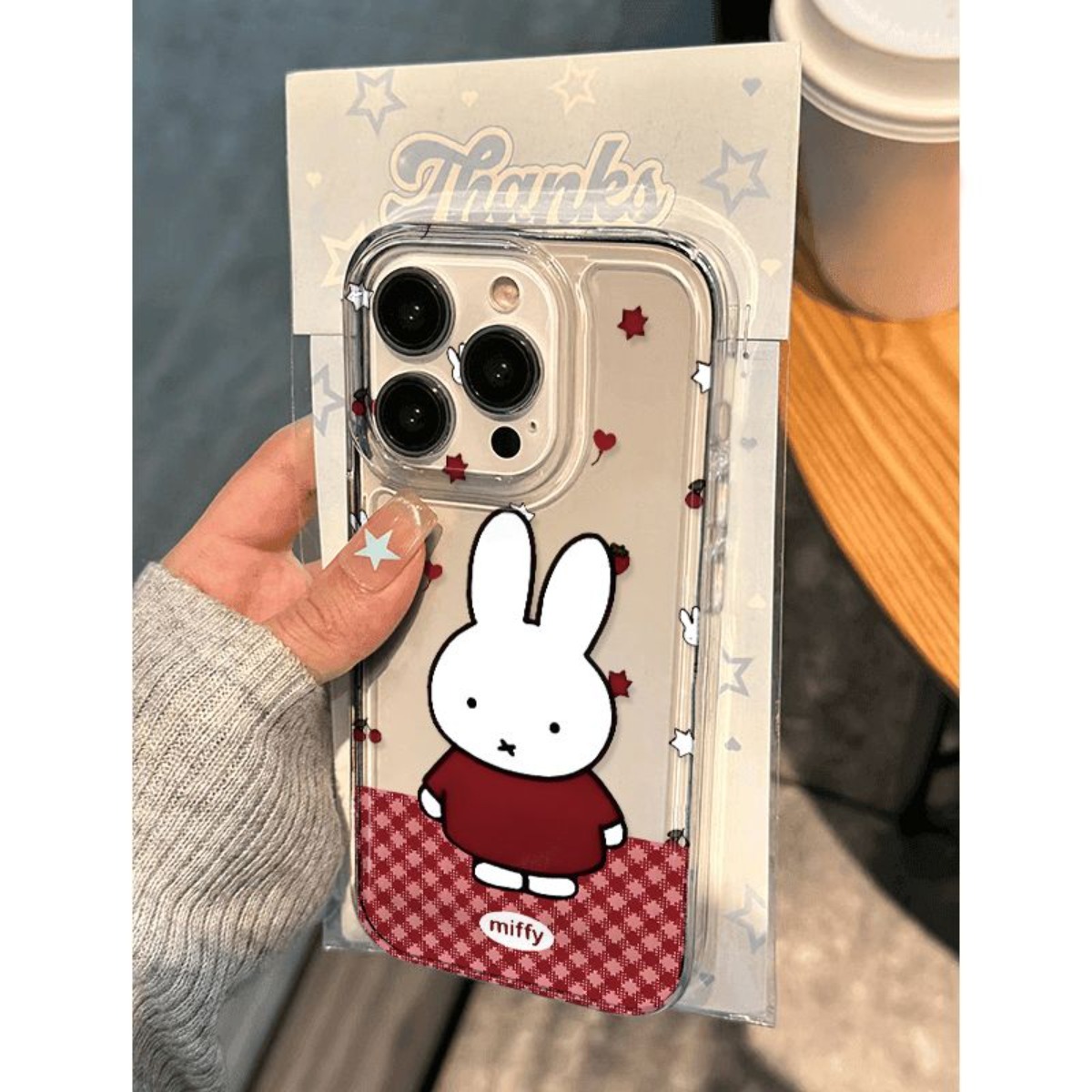 かわいいミッフィーウサギのスマホケース、漫画風チェリープリン - Phone Cases Rubber のレビューと価格