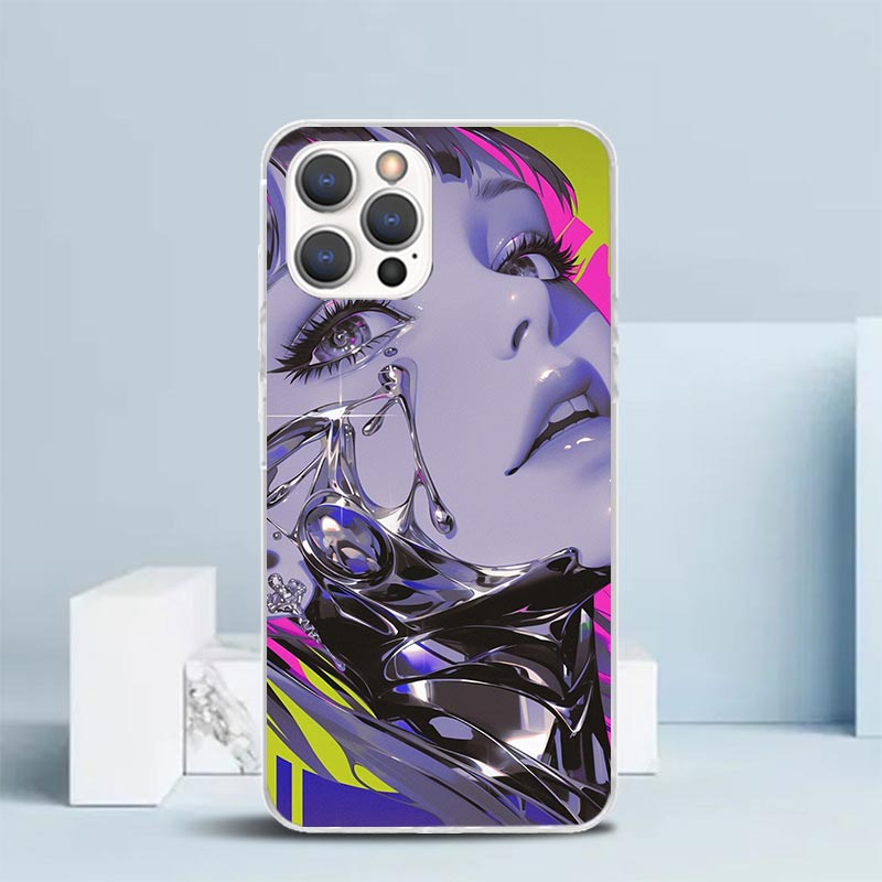 ガールアートパンクソフトカバー iPhone 16 17 A - Phone Cases That Fit Iphone 16E のレビューと価格