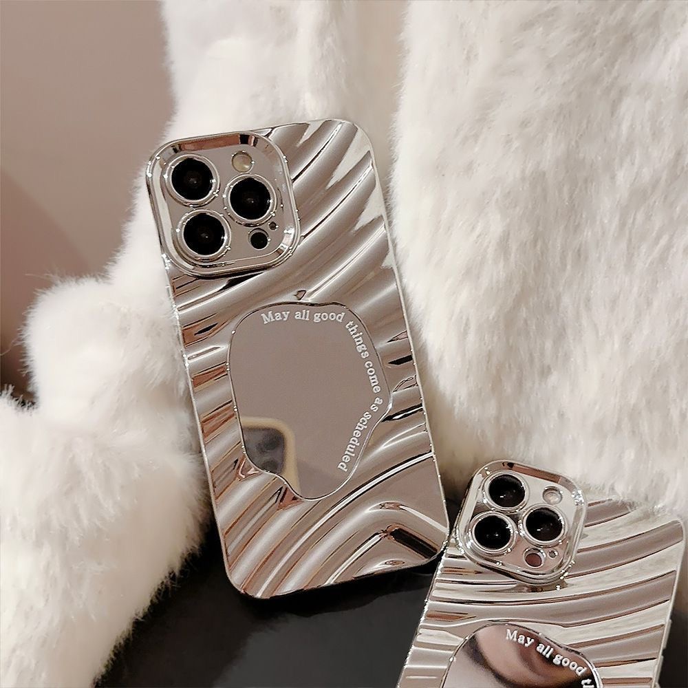 高級メッキミラー波型スマホケース iPhone 17 Pro - Luxury Plating Case のレビューと価格