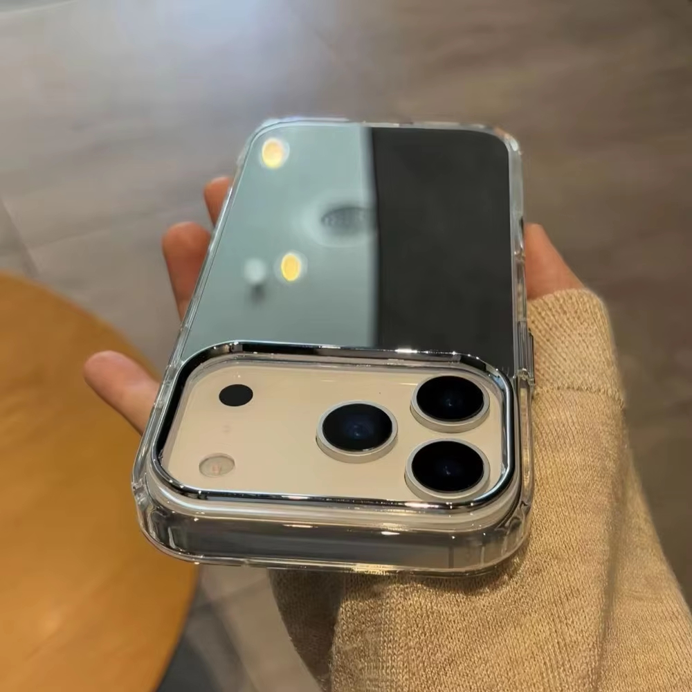 高級アクリル製メイクアップミラー付きスマホケース iPhon - Luxury Plating Case のレビューと価格