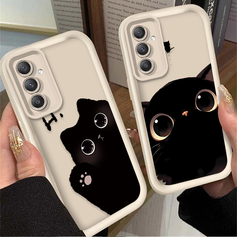 素敵な大きな目の猫のスマホケース Samsung Galax - Phone Cases Samsung A14 のレビューと価格