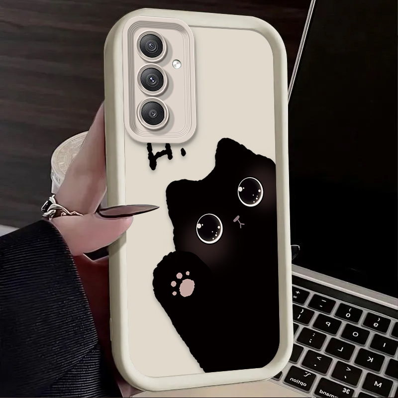 素敵な大きな目の猫のスマホケース Samsung Galax - Phone Cases Samsung A14 のレビューと価格