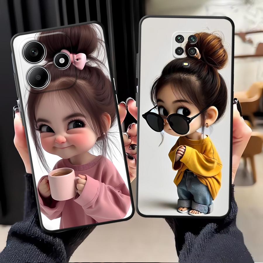 漫画の女の子柄のXiaomi Redmi Note 14 1 - Phone Cases Xiaomi のレビューと価格