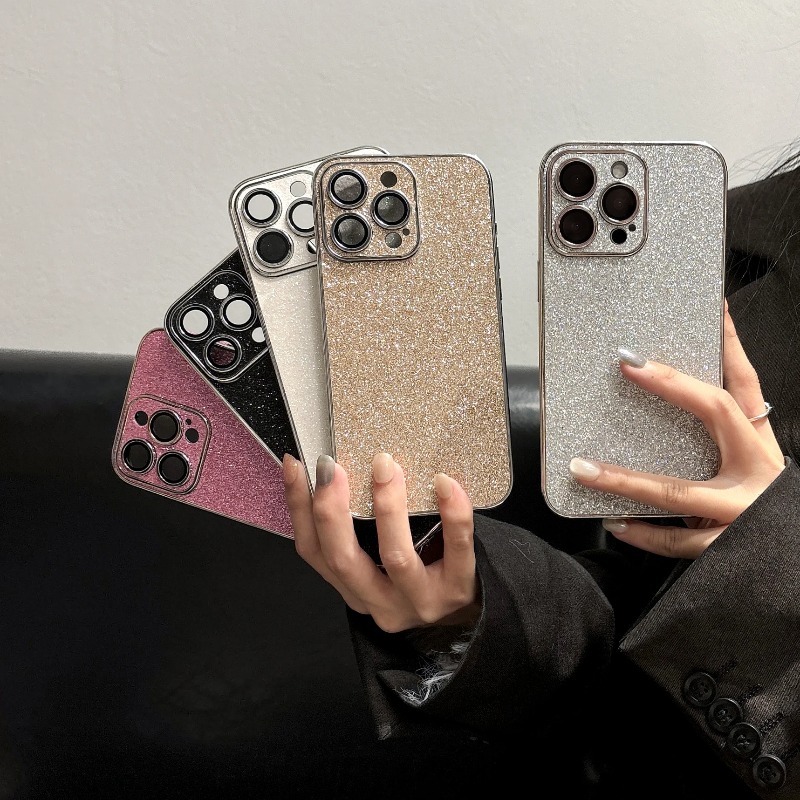 高級感あふれるグリッターレザーケース iPhone 18 1 - Luxury Plating Case のレビューと価格