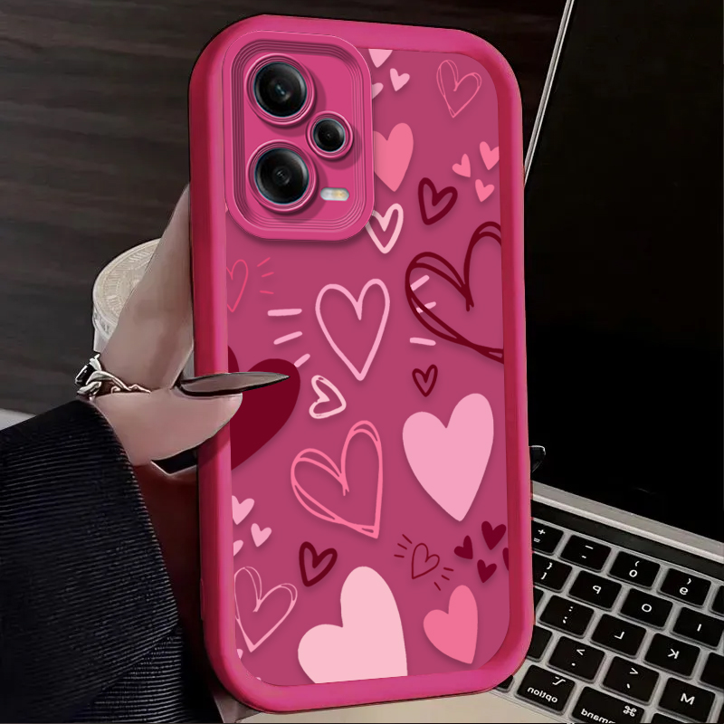 ピンクのハート型スマホケース Xiaomi Redmi A5 - Phone Cases Xiaomi のレビューと価格