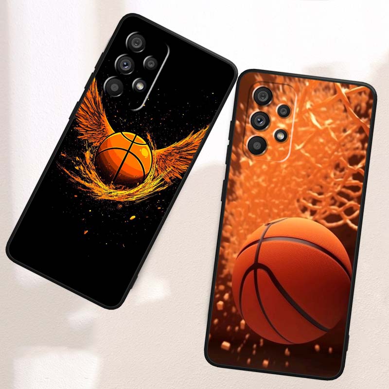 スポーツバスケットボール柄のクールなSamsung A73  - Phone Cases Samsung A14 のレビューと価格