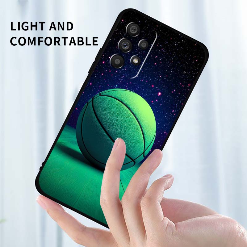スポーツバスケットボール柄のクールなSamsung A73  - Phone Cases Samsung A14 のレビューと価格