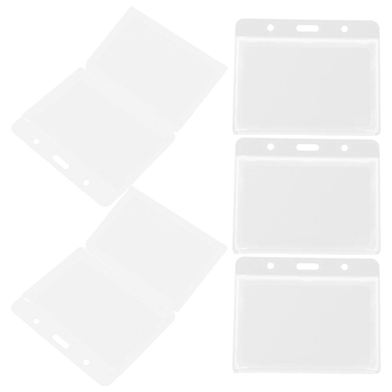 5 個の ID ホルダー プレミアムハードプラスチックバッジ - Card Holder Slim Case のレビューと価格