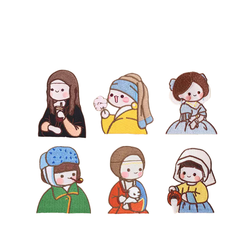 1 PC 漫画少女刺繍パッチクリエイティブファッション自己粘 - Phone Cases Eco Friendly のレビューと価格