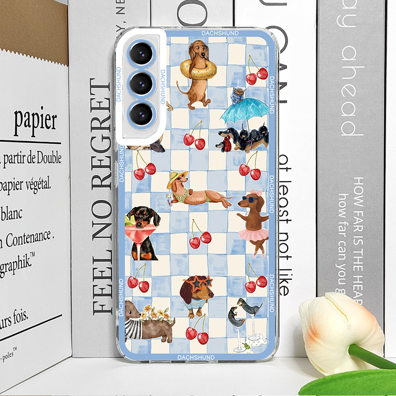 キュートなソーセージドッグ柄スマホケース Samsung G - Phone Cases Galaxy S25 のレビューと価格