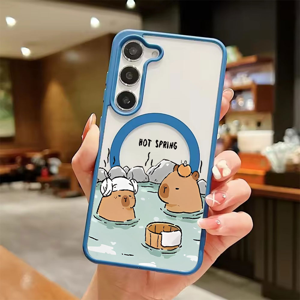 カラートランスペアレント磁気吸着スマホケース Samsung - Phone Cases Magnetic のレビューと価格