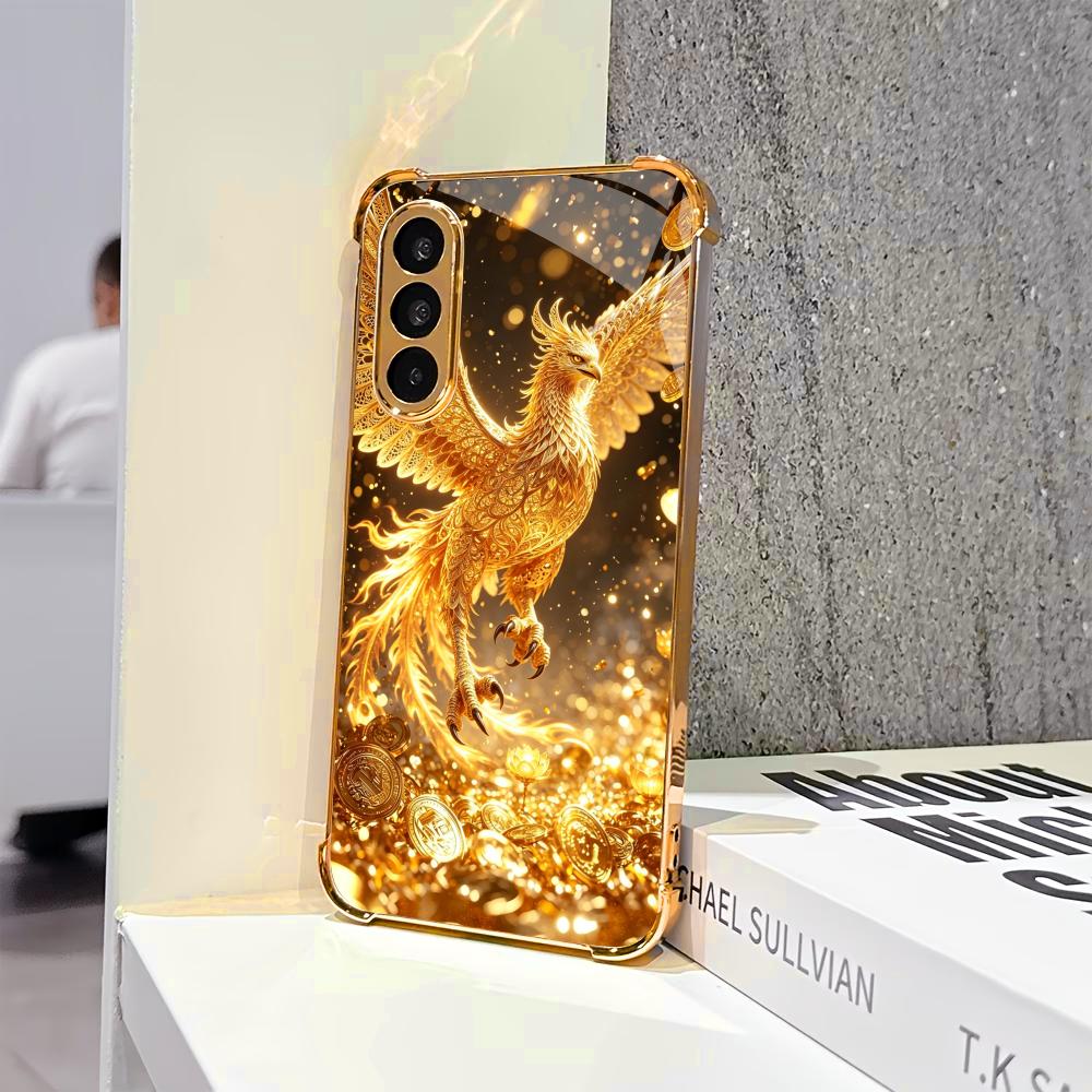 豪華な金色の鳥柄スマホケース S26 Ultraケース フォ - Phone Cases Quad Lock のレビューと価格