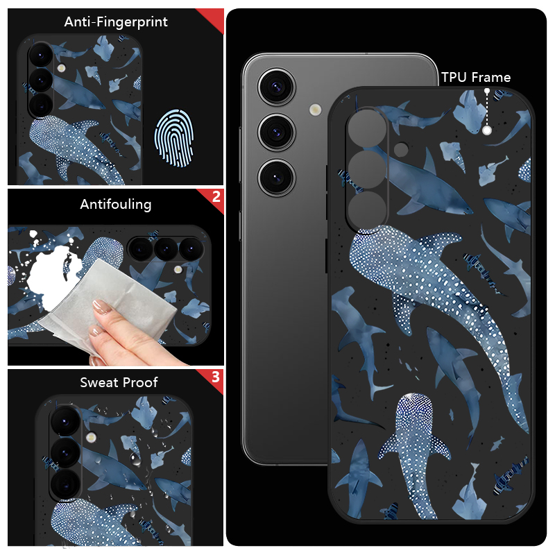 クジラ柄のランヤードケース Samsung Galaxy A - Phone Cases Samsung A14 のレビューと価格