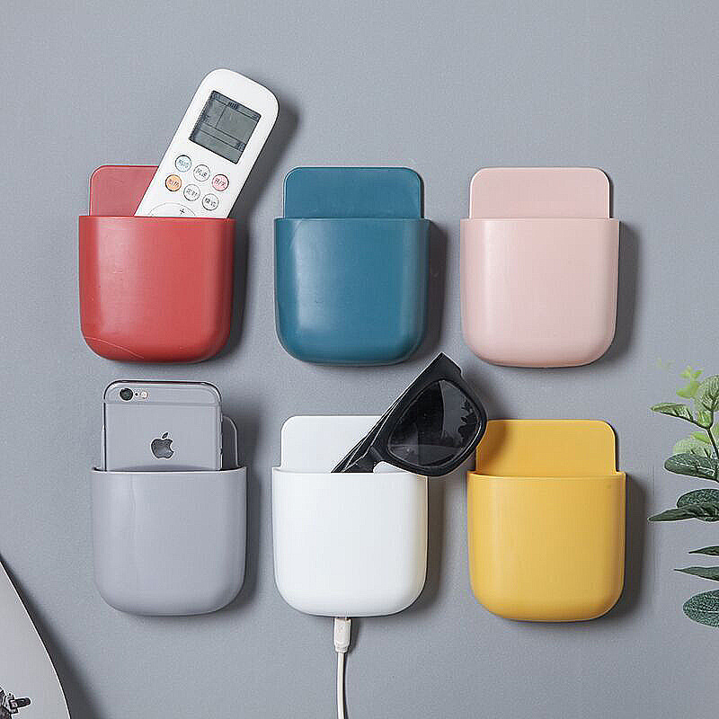 壁掛け収納ボックス携帯電話プラグホルダースタンドラックリモコ - Phone Cases Eco Friendly のレビューと価格