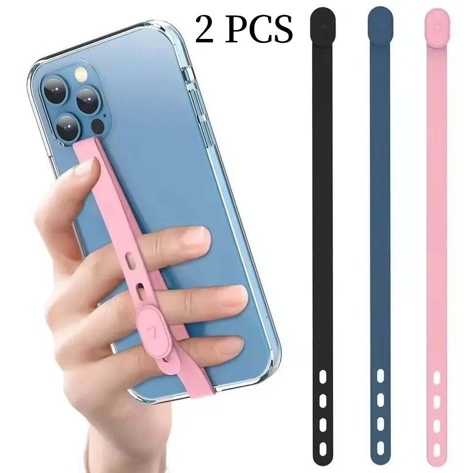 2 個ポータブルシリコン電話ストラップ調節可能な電話ケースリ - Phone Cases Rubber のレビューと価格
