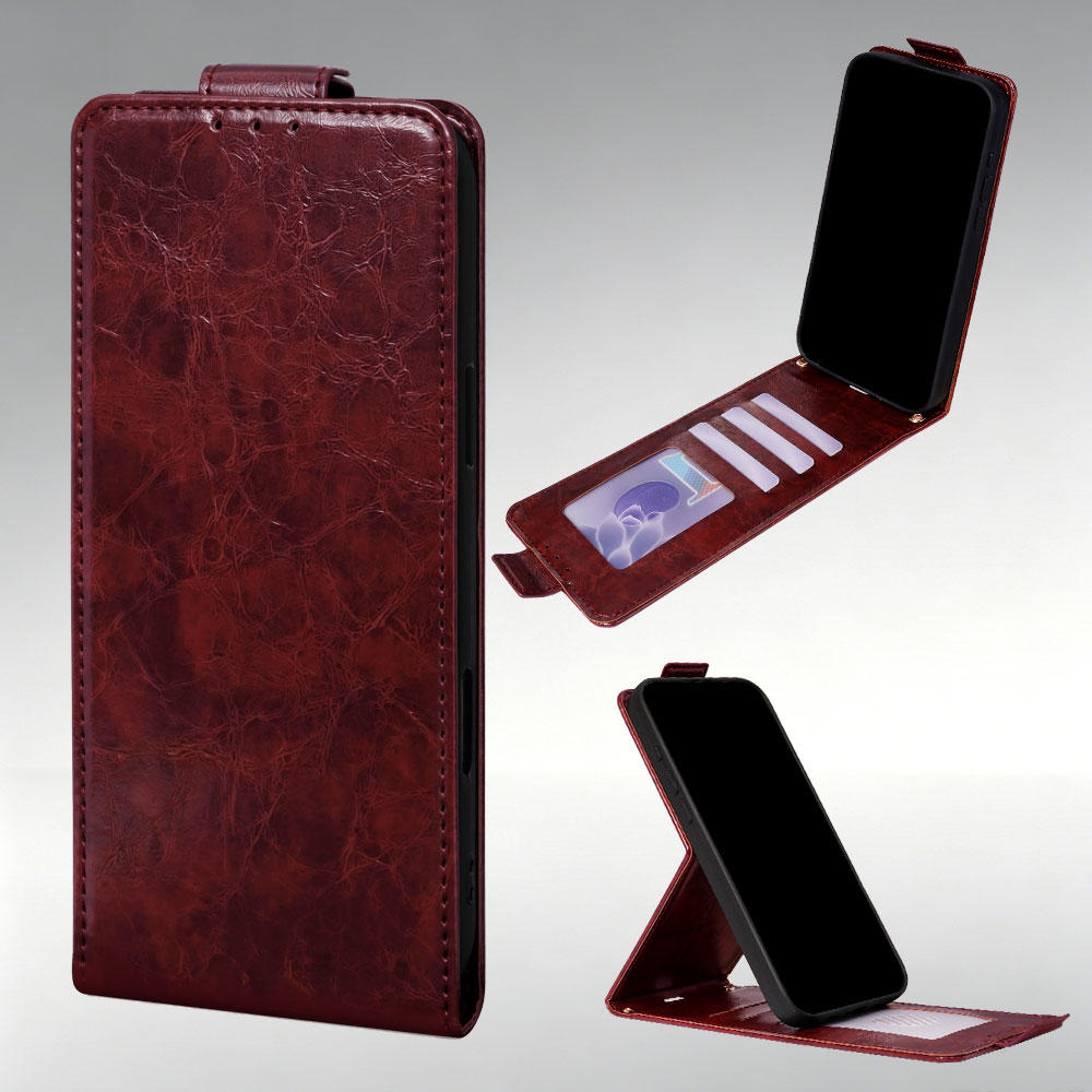 耐傷性ウォレットカードスロット付きオイルワックスアップダウン - Card Holder Slim Case のレビューと価格